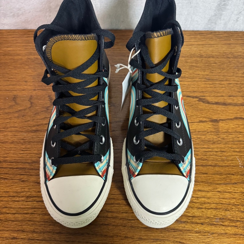 NWT Converse Chuck Taylor All Star Lift Platform High By You Leather W9 M7 Wave - Picture 10 of 13